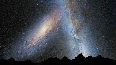 Milky Way Andromeda Collision